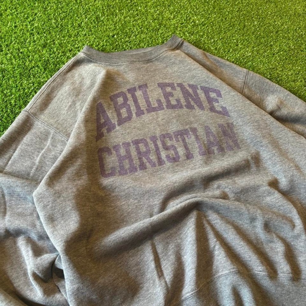 Vintage 90s Abilene Christian University jansport grey y2k 2000s crewneck